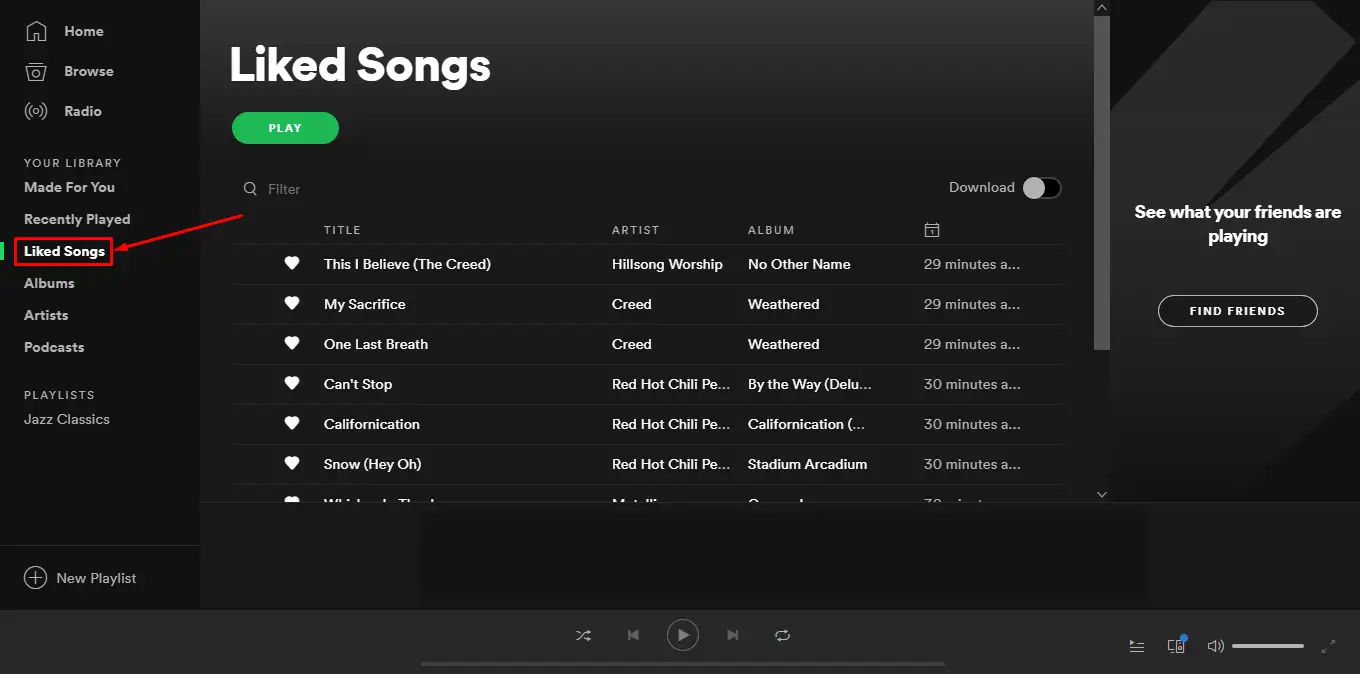How To Unlike All Songs On Spotify Pick Up The Guitar
