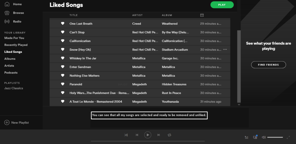 How to Unlike All Songs On Spotify